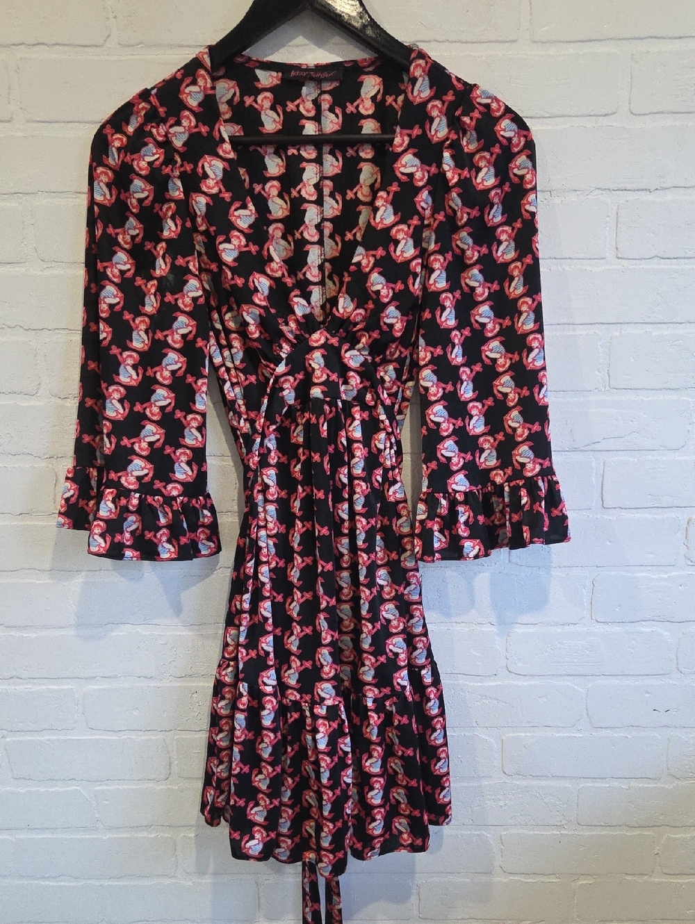 Betsey Johnson Sailor Girl Print Dress